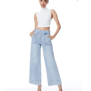 Alice + Olivia Donald High Waisted Jean